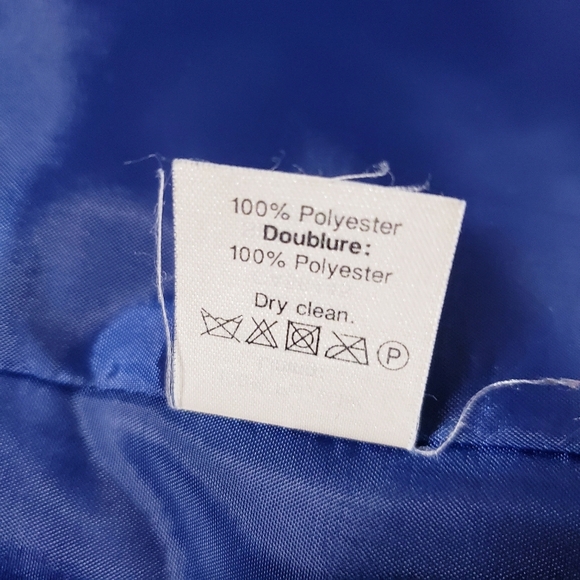 J. Crew Factory Women's Blue Crepe Blazer Work Suit Jacket B9367 Size 2 - Picture 11 of 12